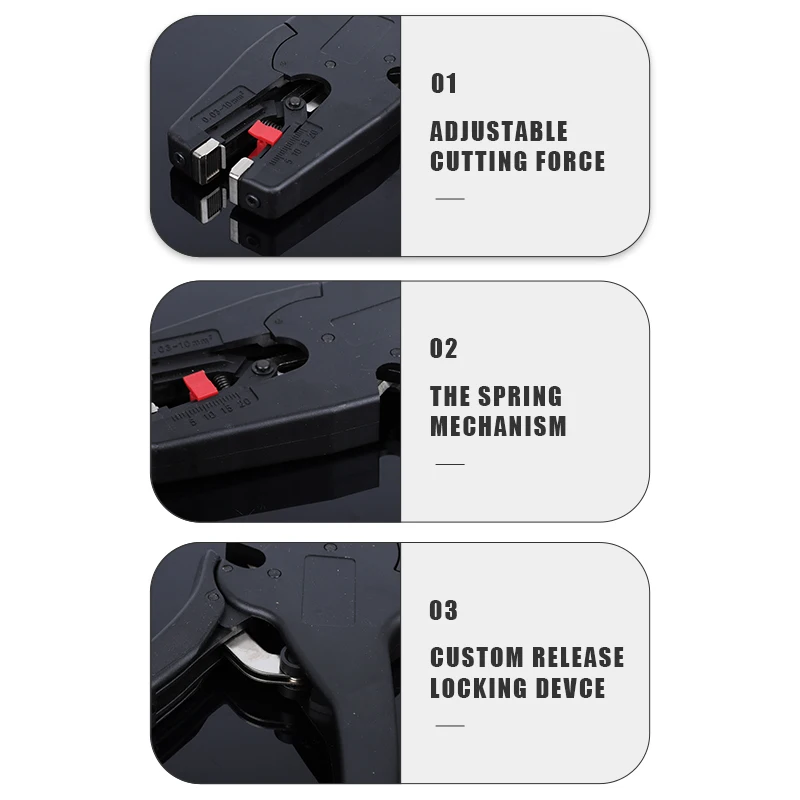 LEKON Cable Crimping Tool Line Clamp High Quality Cable Crimping Tools TC-1 Hand Wire Crimping Tool WX-D3