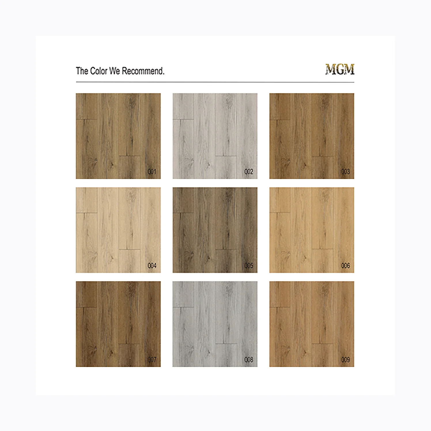 Waterproof Wood Grain 4mm-8mm PVC Click Lock PVC SPC Vinyl Flooring Plank 0.7mm Wear Layer