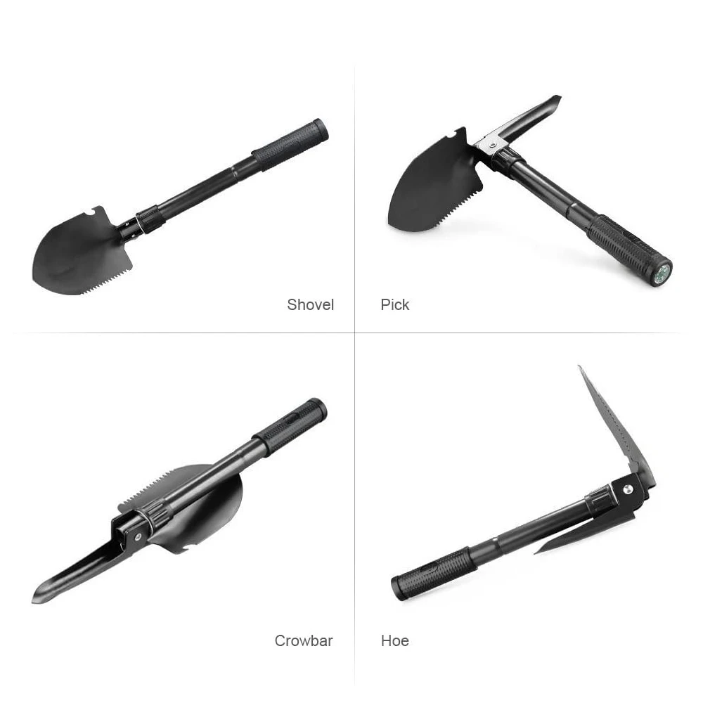 Outdoor Camping Hiking Survival Shovel Multifunctional Mini Foldable Shovel for Gardening Camping Tools Emergency