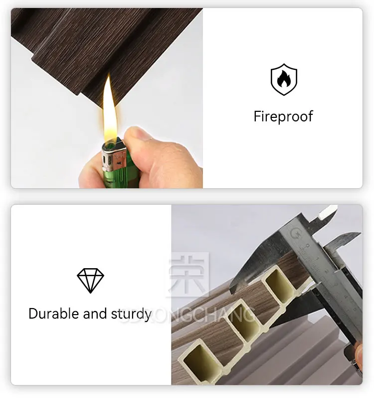 Natural Antisepsis 3D WPC Wall Boards Composite Indoor Wood Plastic Pvc Design Wpc Wall Panel