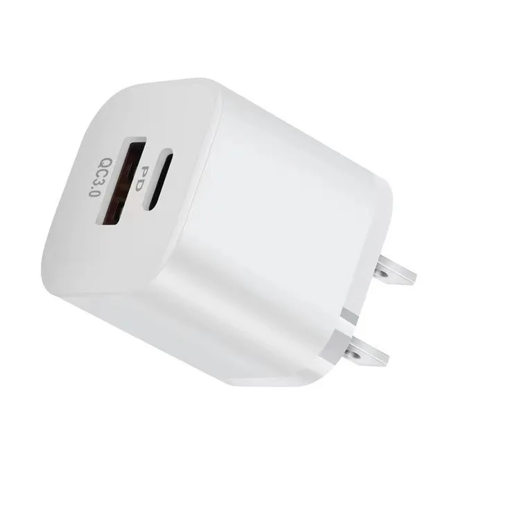 Быстрый мини настенное зарядное устройство 20 Вт Type-c USB Сетевое cube дизайн PD QC3.0 сотового телефона зарядки головок