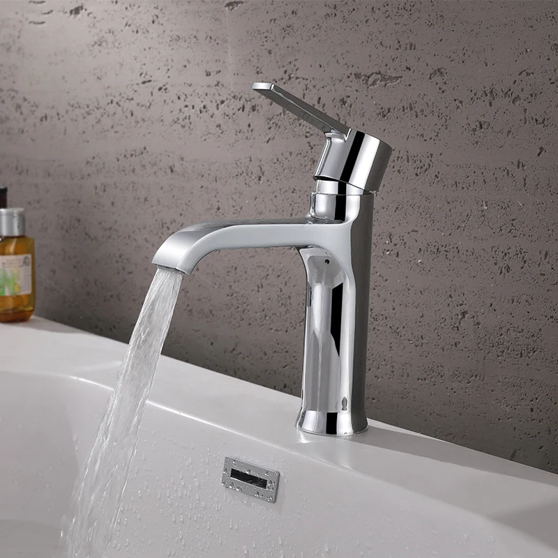 Antique Style Single Switch Zinc Alloy Basin Faucet Dual Handle with Plastic Valve Core for Bathroom and Toilet Modern Design