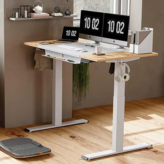 Modern design ergonomic electric standing table  dual motor sit standing desk height adjustable desk