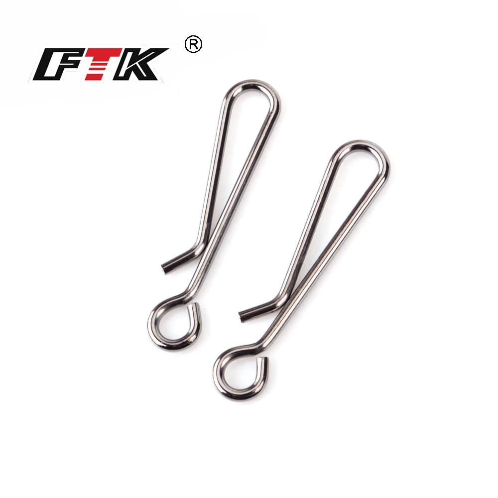 FTK L-022 Wholesale Factory Direct Ready Ship Fishing Hanging Snap Hanging Fish Stainless Steel Fishing Snaps Fishing