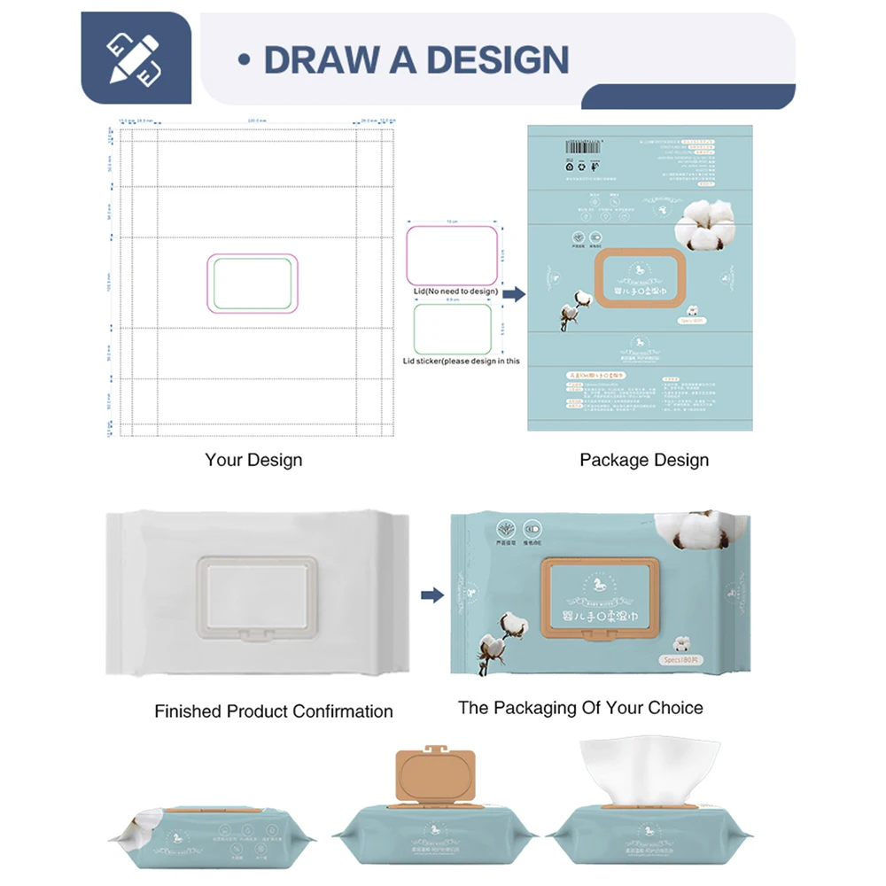 2024 Organic Baby Wet Wipes Soft Natural Flushable Baby Wipes for Baby Mother Care