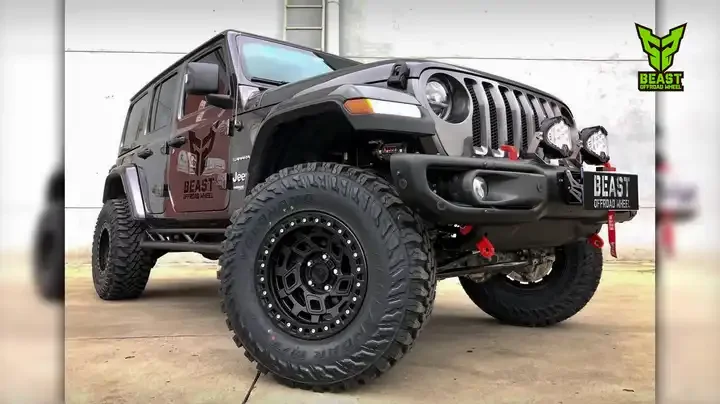 4X4 off road  black machine face  5x114.3 rines aluminum mag car alloy wheel for black rhino SUV Wheels 20 18 17 16 15  inch rim