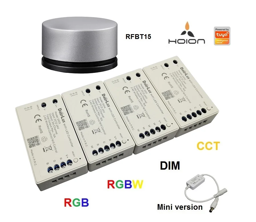 Тусклый/ССТ/RGB/RGBW DC12-24V беспроводного управления tuya smart Wi-Fi контроллер