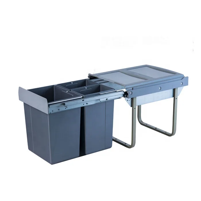 Горячая Распродажа, пластиковый выдвижной контейнер для мусора, мусорный контейнер для кухонного шкафа