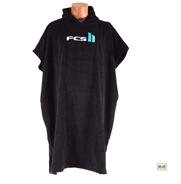 100% Cotton Terry Adult Hooded Surf Poncho Towel