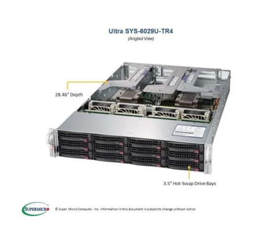 Supermicro server 2U rack server  SYS-6029U-TR4