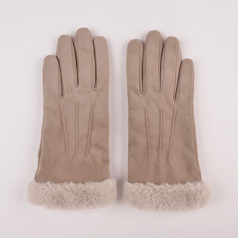 New Design Popular Elegant Women Touch Soft Screen Knitted Winter Gloves Custom