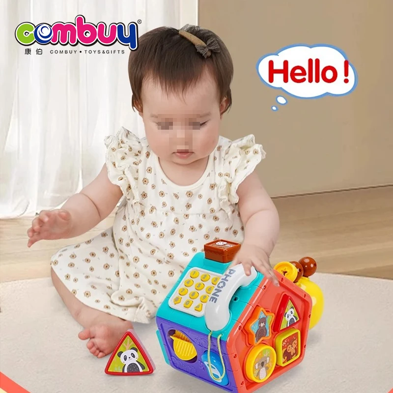 Snail sensory early education sorter activity baby toy cube