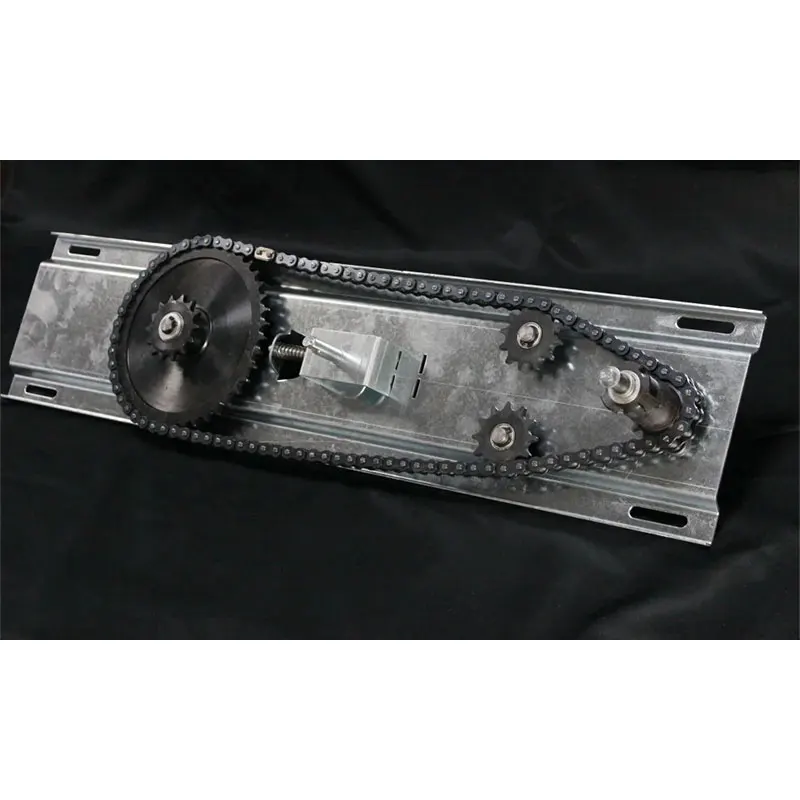 Adjust the gear transmission plate  move the dense rack transmission mechanism and adjust the bearings