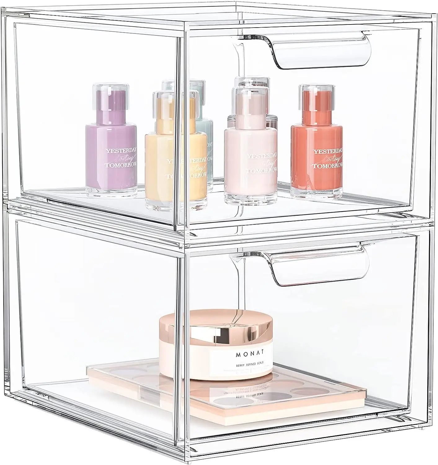 Hot Selling Wholesale Plastic Makeup Organizer Case Cosmetic Makeup Organizer Storage Box
