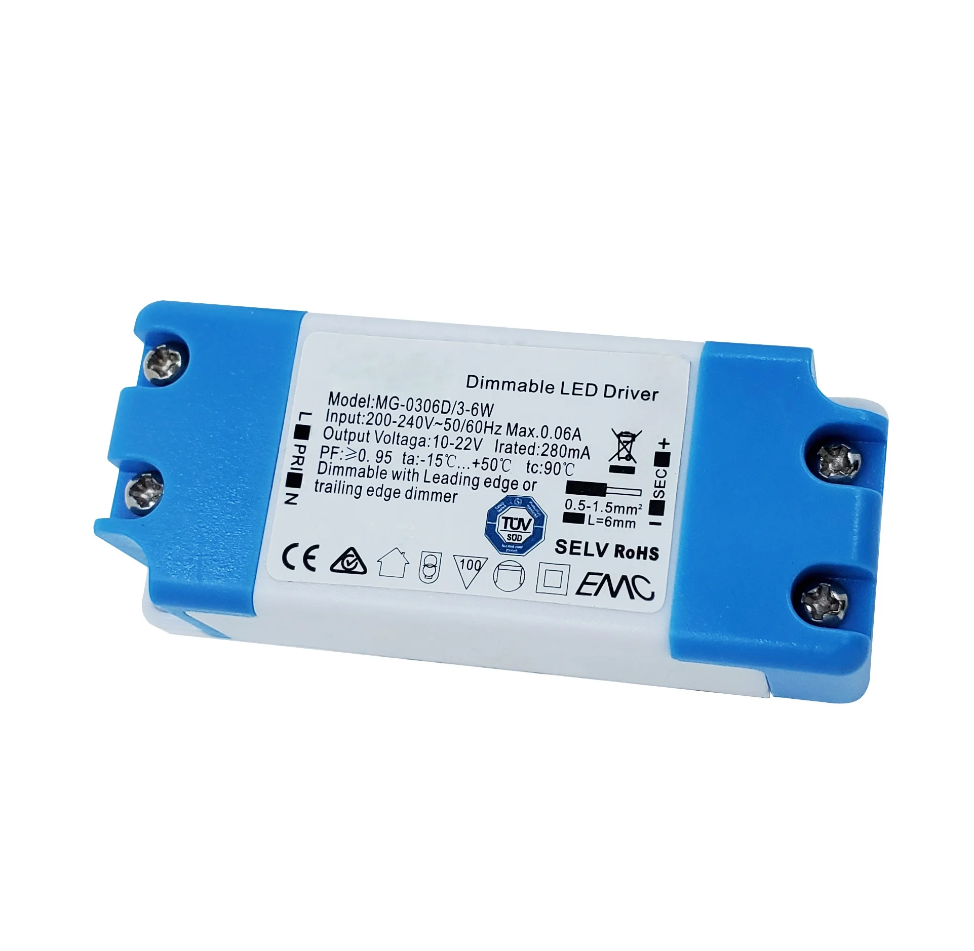 18-24W pass CE TUV dimmable adjust color for panel light LED Driver