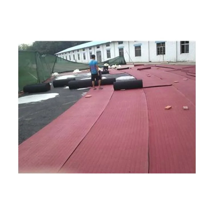 Synthetic Sandwich Rubber Running Track Material Spray Coat Rubber Runway Flooring prefab track