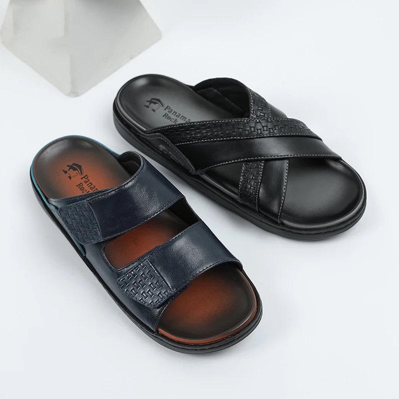 New Wholesale Sandals Top Quality slippers Men Buckle Straps Sandals Comfortable Non Sandals Slippers Footwear