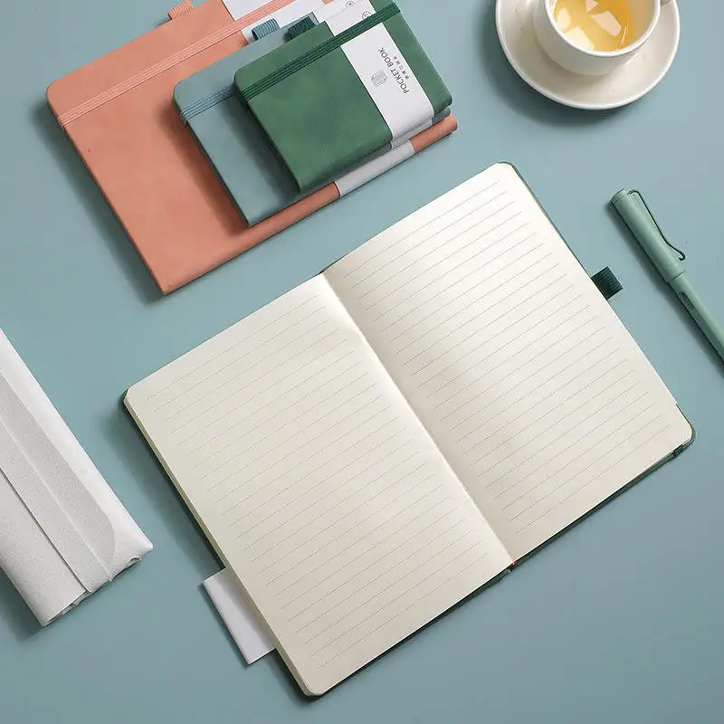 Hot Sale New Style Hardcover Notebook Diary PU Cover Simple Style Office Supply School Supplies Customizable