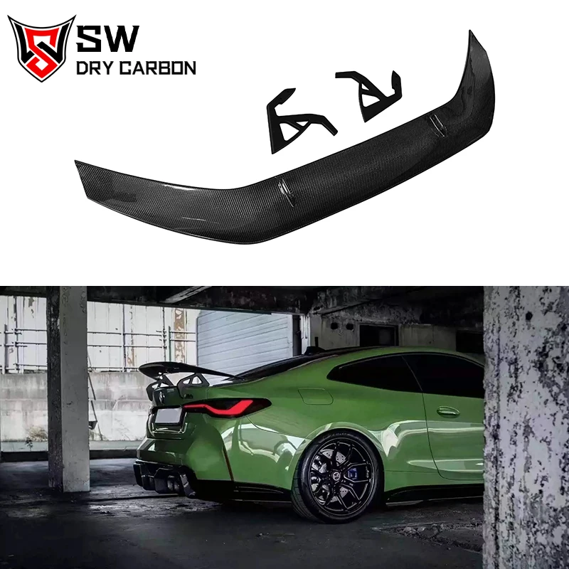 Carbon Fiber A-D Style G82 M4 Swan Neck Wing for BMW M4 G82 G83 Trunk Spoiler Splitter Coupe 2-Door 2020+