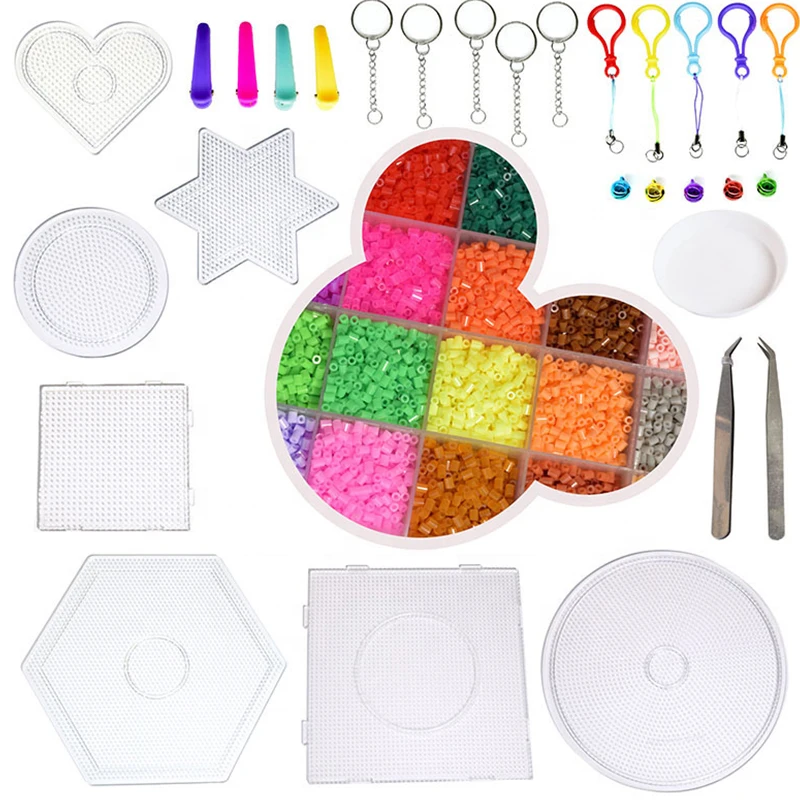 Hot Sale 2.6 MM Ironing Beads Kids Educational Toys 72 Colors Fuse Beads Mini Perler Beads In Bulk