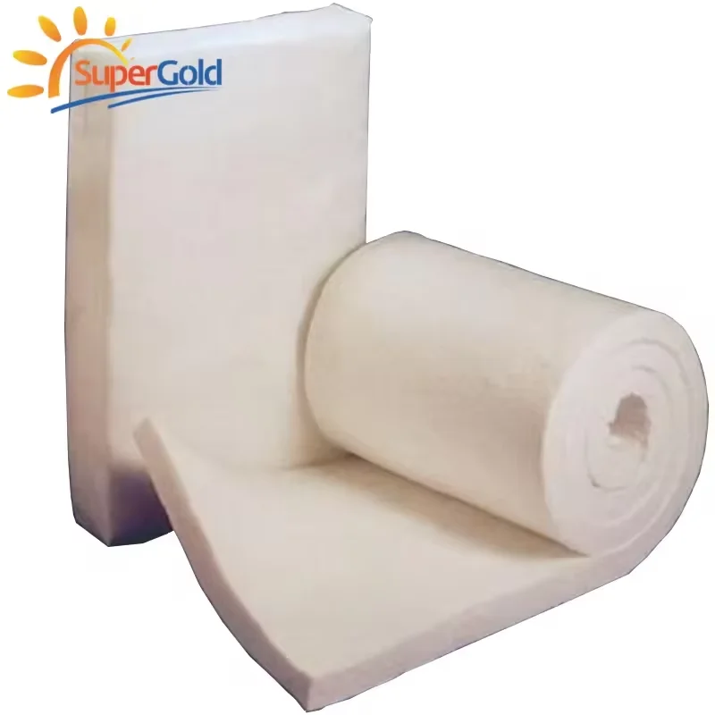 SuperGold Aluminum Silicate Insulation Materials Fire-Resisitant 1430 Ceramic Fiber Blanket for Furnace