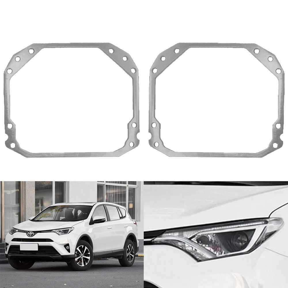 Taochis  frame adapter module DIY retrofit Bracket Holder for  Toyota  RAV4 Halogen 2016-2019 Retrofit frame