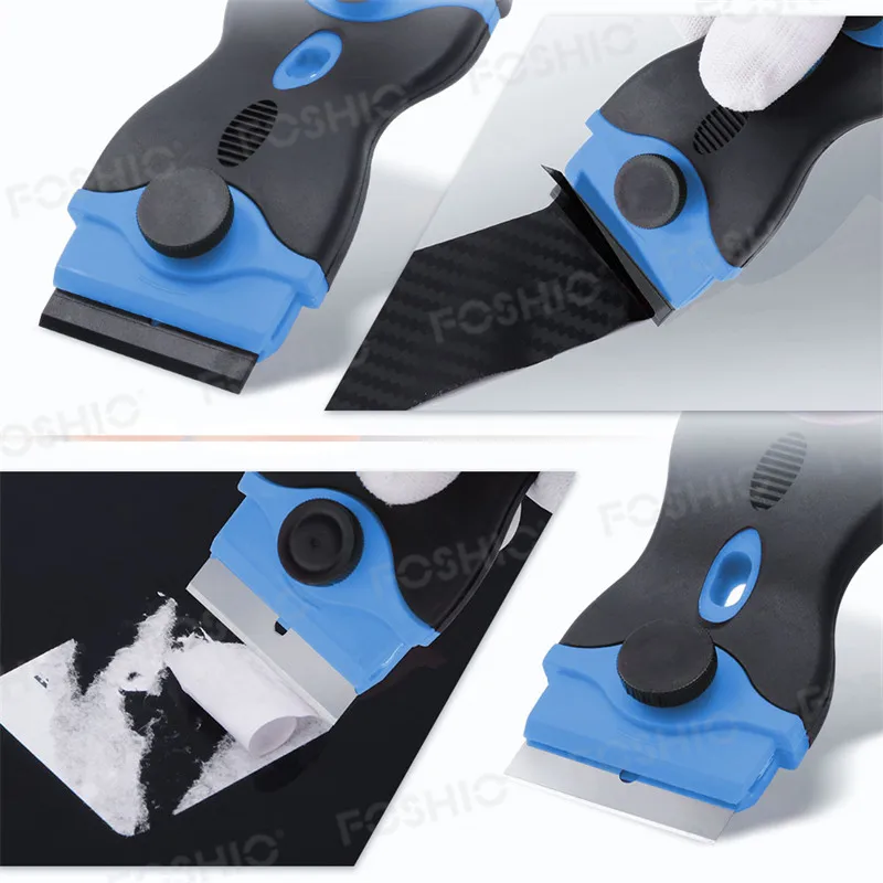 Foshio Customize Window Tint Glue Cleaning  Glass Plastic Razor Scraper