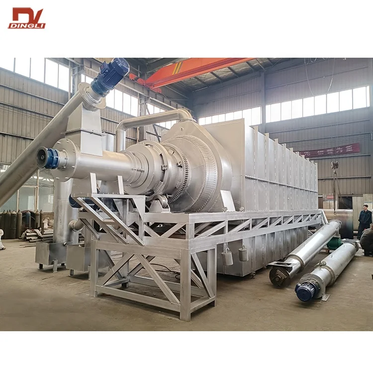 Continuous Charcoal Factory Betel Nut Shell Charcoal Plant Bagasse Torrefaction Machine In India