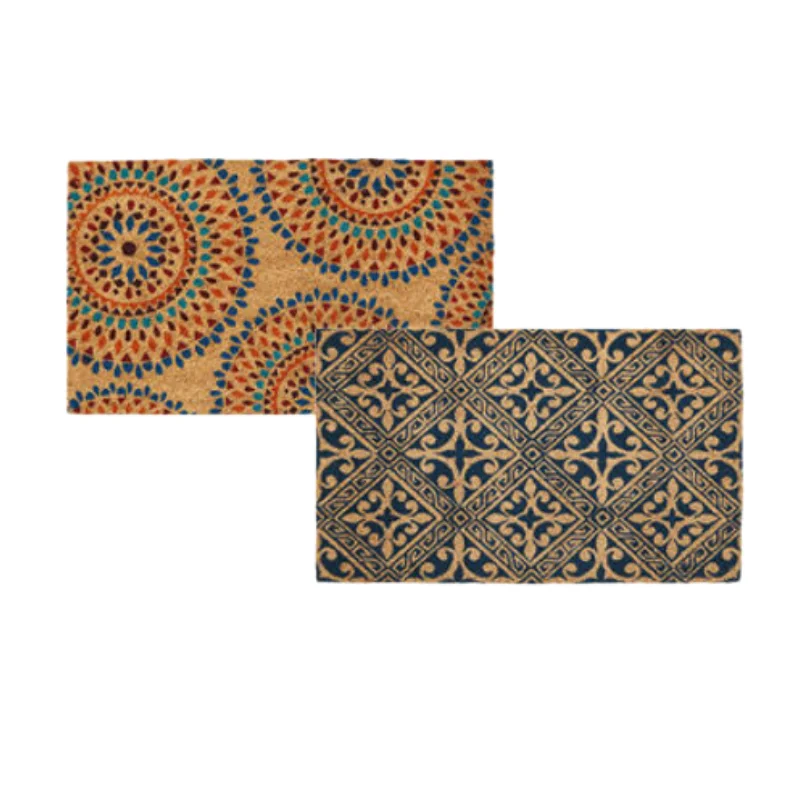 Canada popular print door mats for home entrance luxury anti non slip door mats dirt trapping outdoor welcome mat