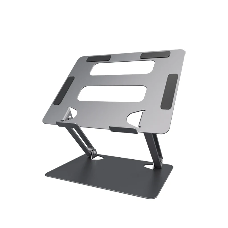 OEM/ODM Factory Aluminium Alloy  Portable Laptop Stand Stable Folding Height Adjustable Laptop Riser Desktop Laptop Holder