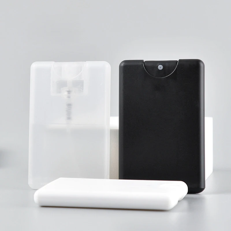 Factory wholesale empty colorful plastic credit card pocket spray perfume bottles