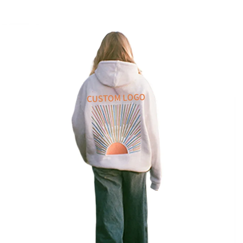 sudadera para mujeres sudaderas personalizadas Sublimation Breathable Hooded Oversized Windproof Polyester Hoodies & Sweatshirt