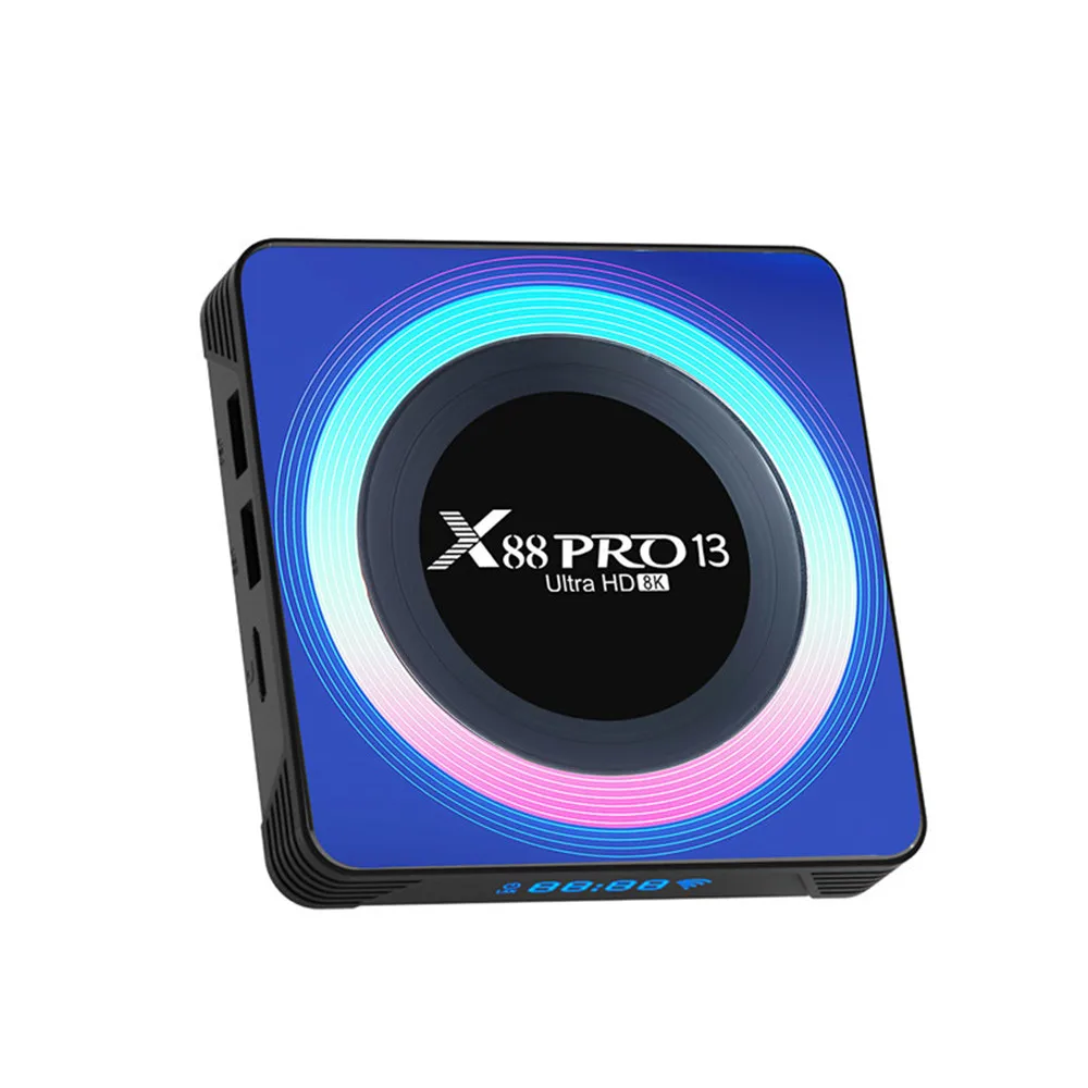X88 Pro 13 Smart Android 13 TV Box RK3528 Quad-Core 64bit Cortex-A53 Support 8K Video Decoding Wifi6 BT5.0 iptv set top box