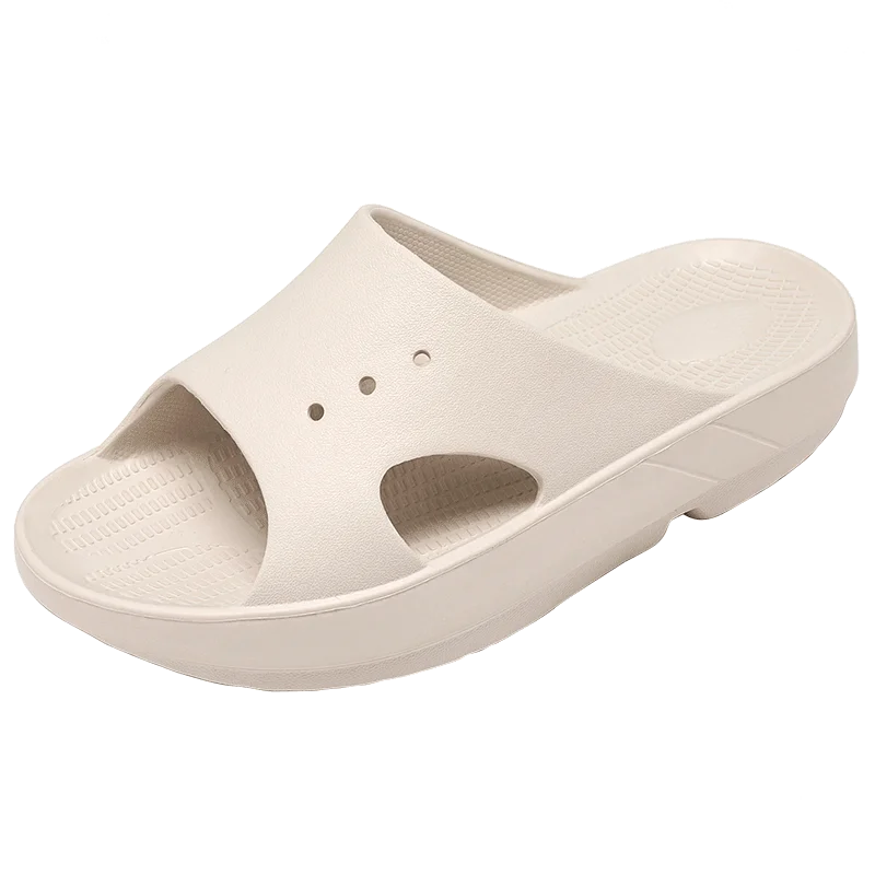 
Custom Logo solid color outdoor slippers mens beach shoe light weight summer sandals flat shoes 