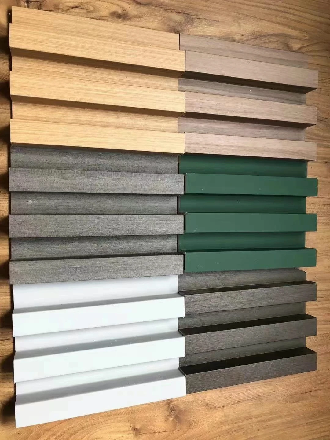 Cheap Wood Plastic Composite Indoor Decorative WPC Fluted Wall Panels