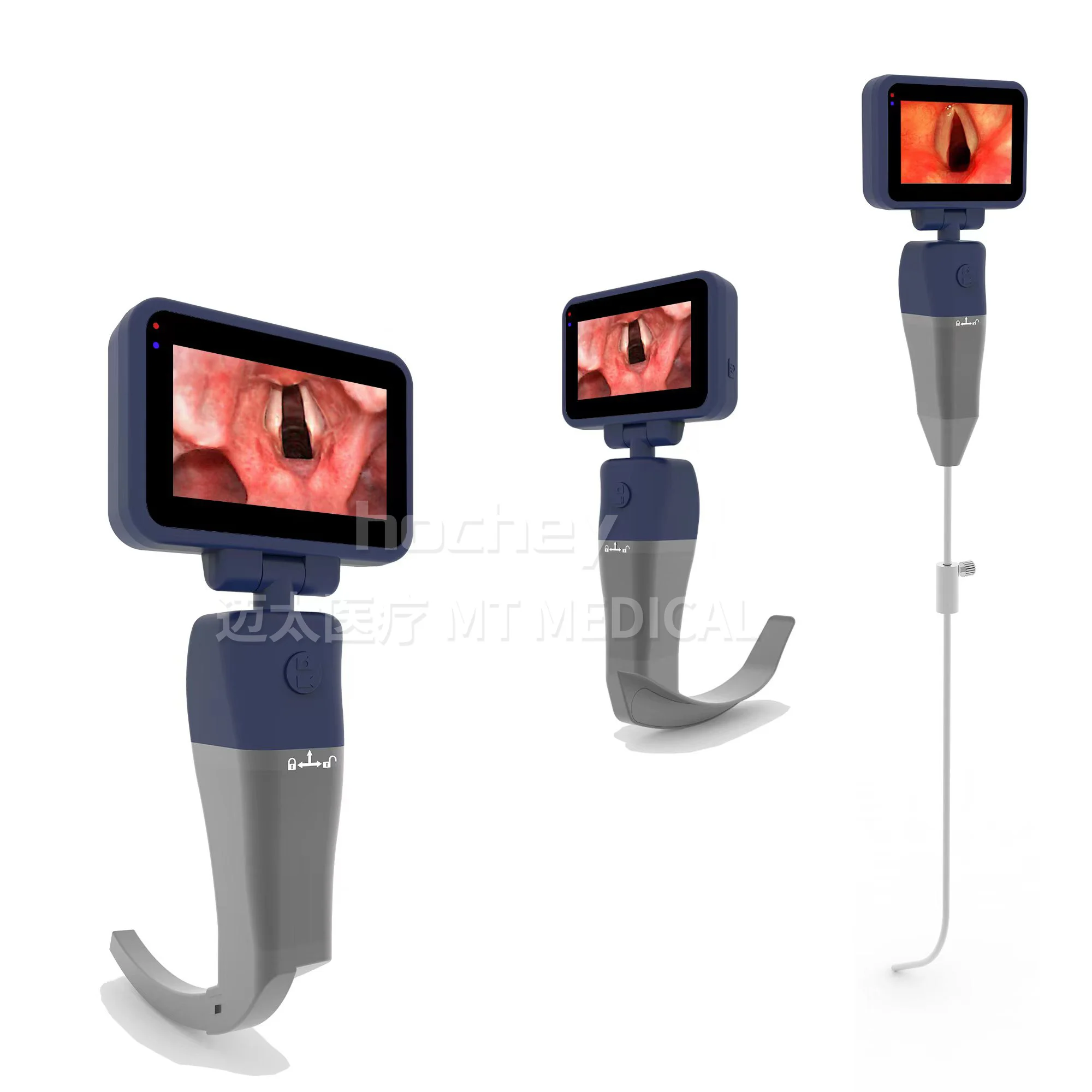 MT MEDICAL Manufacturing Handheld Reused/ Disposable Video Laryngoscope with Reused Blades
