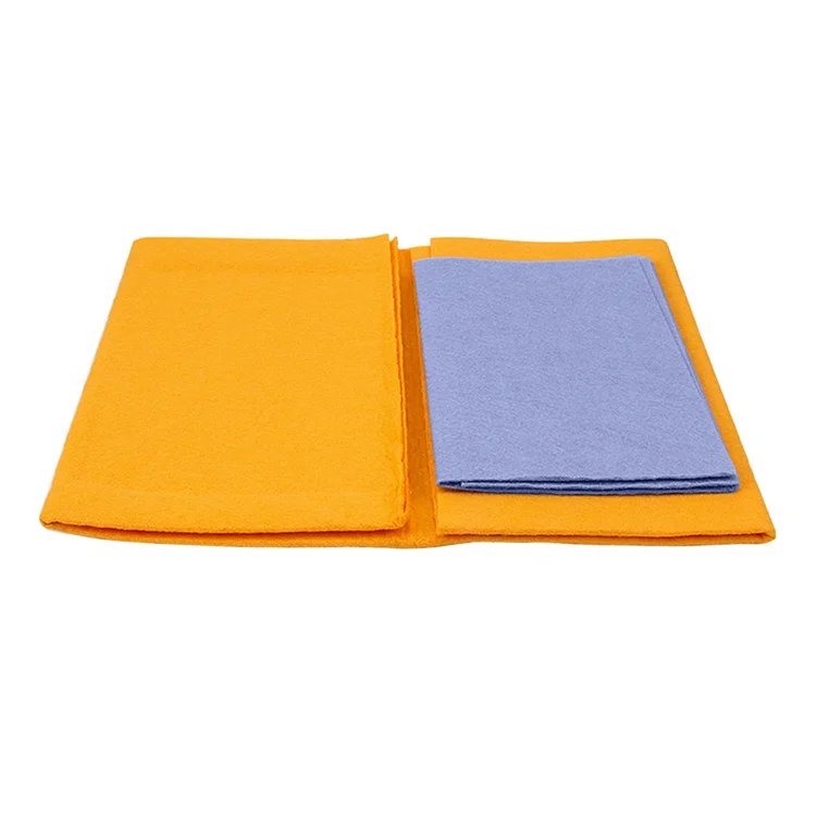 Super Absorbent Orange Color Cleaning Product Germany Needle Punched Nonwoven Shamwow