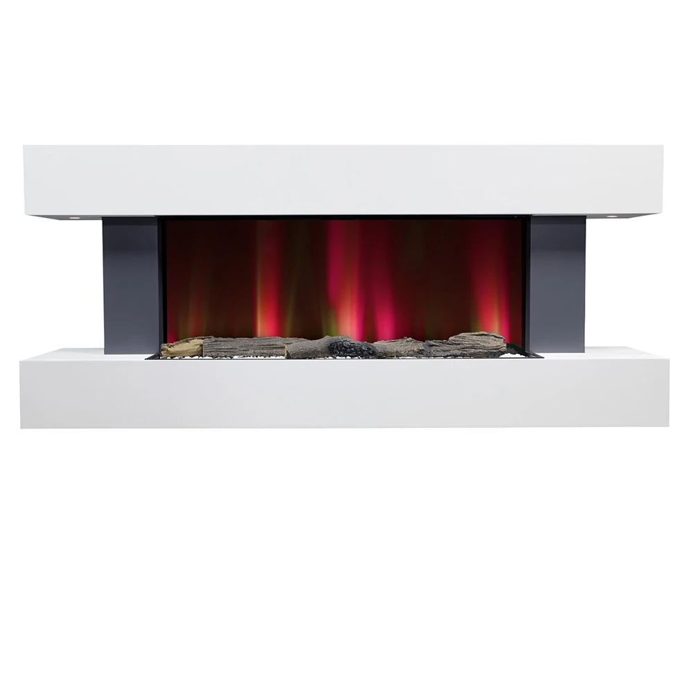 Распродажа, гостиничный декор, 80-100 дюймов, виртуальный экран, управление Wi-Fi, настенный камин, ЖК-камин с фонарями