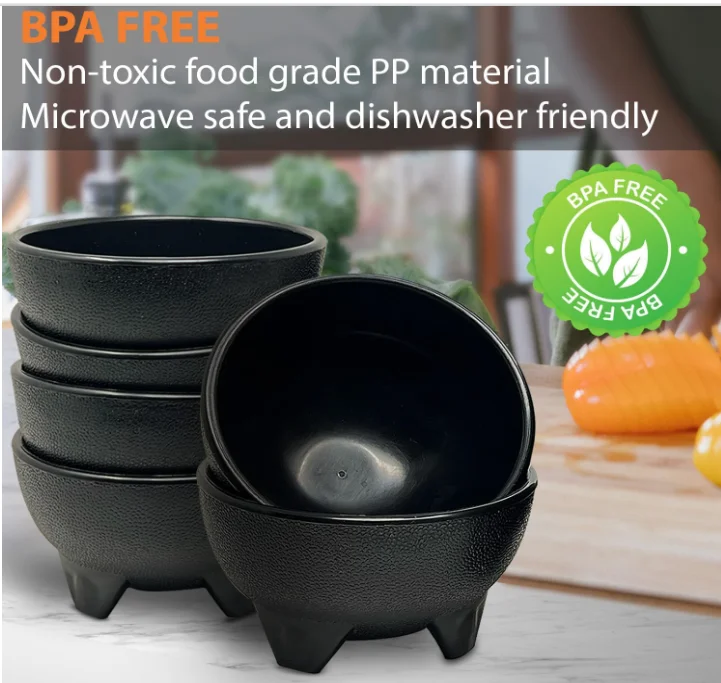 13oz BPA FREE Small Bowl Unbreakable Mexican Molcajete Chips Guacamole Serving Dish Sauce Cup mexican serving dish