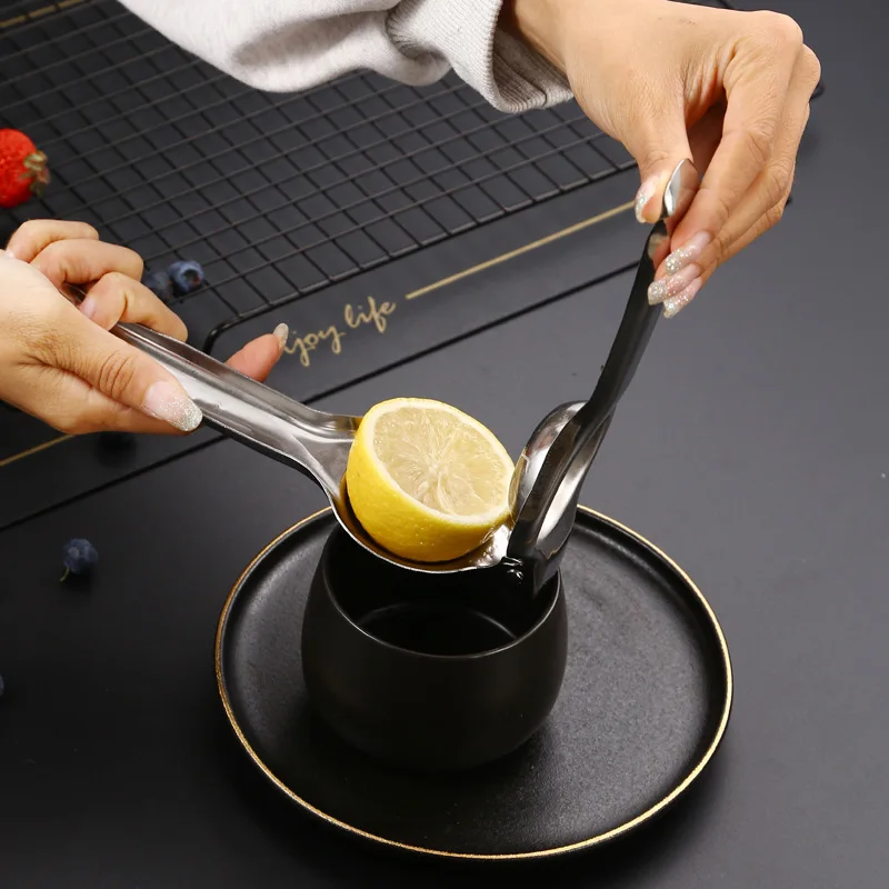 Stainless steel manual juicer Household juicer Vegetable juice pomegranate orange Squeezer Simple mini lemon holder