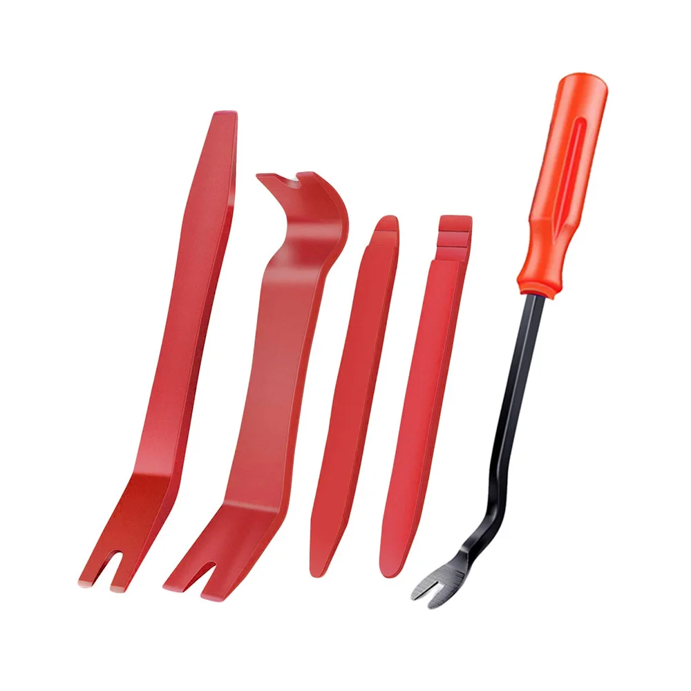 Plastic Pry Tools Car Fastener Rivet Clips Remover Auto Trim Removal Tools Kit For Vehicle Dash Audio Door Panel Window
