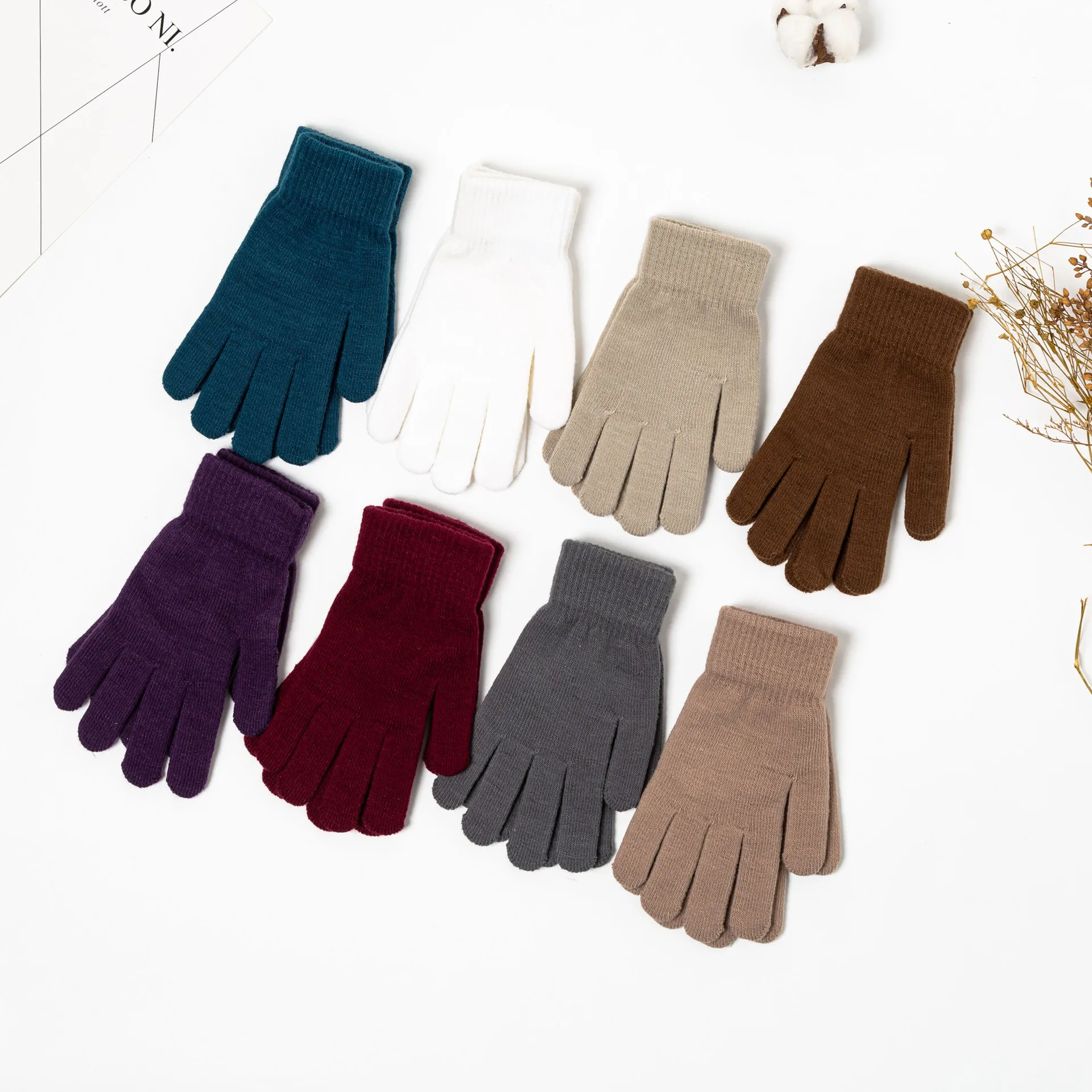 Горячая Распродажа 2022 теплые зимние вязаные спортивные перчатки с защитой от холода и плюша для мужчин