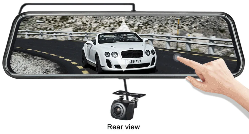 10 inch fhd 1080P auto video registrar night vision drive recorder dual lens dash camera for cars