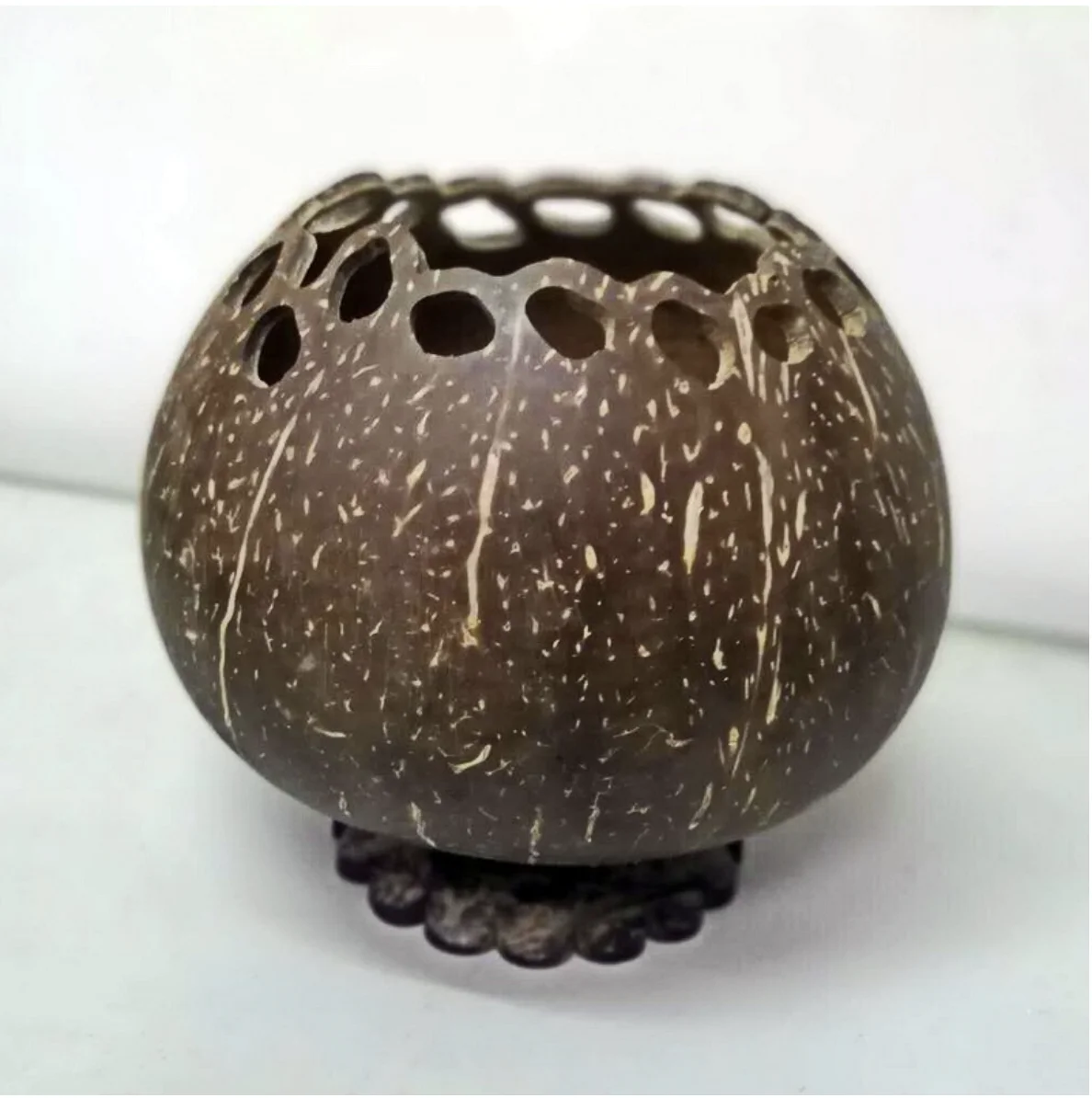 
Сувенир ручной работы из кокосовой скорлупы, емкость для хранения из кокосовой скорлупы 