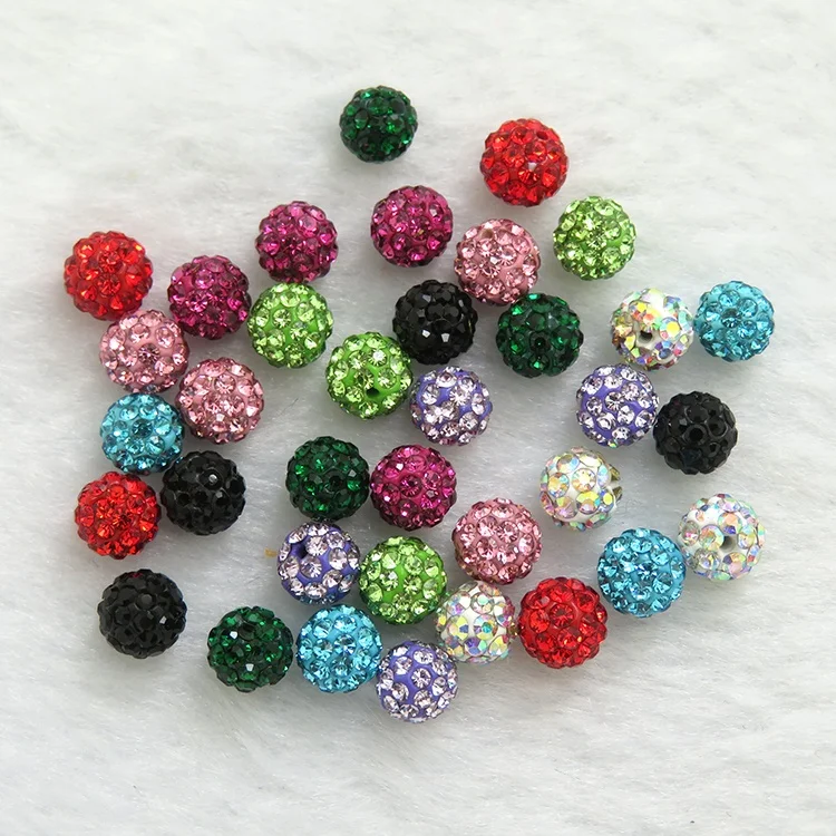 High quality colorful Loose Disco Resin Ball Diy Beads For Jewelry Making