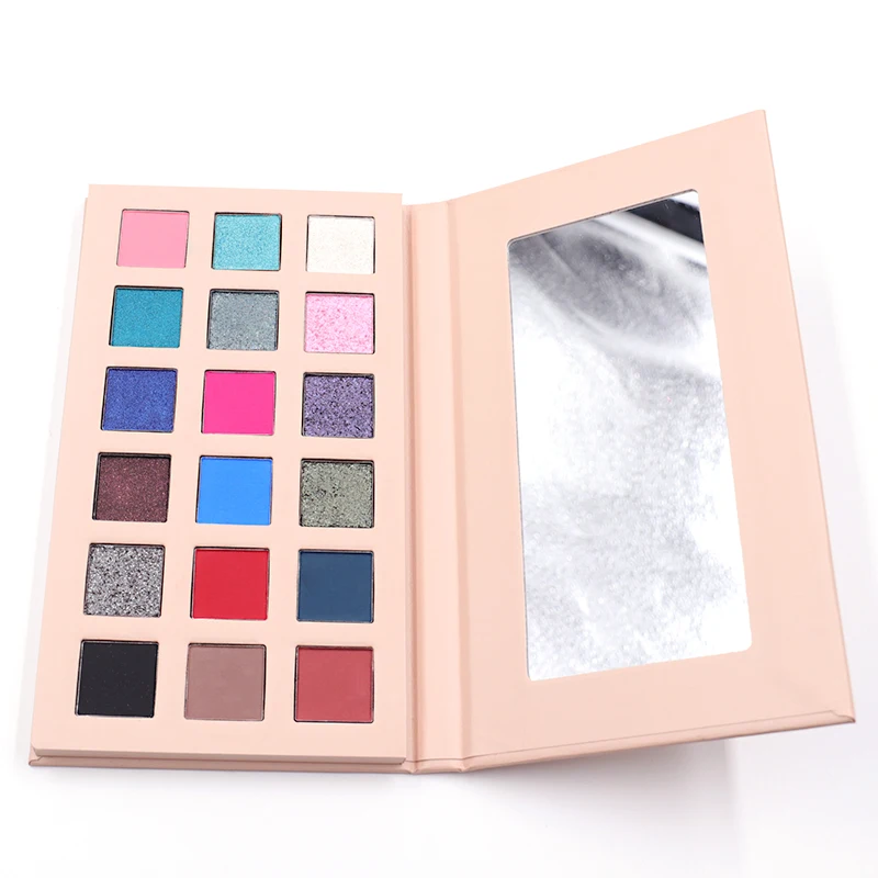 
Cosmetics Makeup No Logo Organic Eye Makeup Eyeshadow Pallet Private Label 18 Colors Eyeshadow Palette 