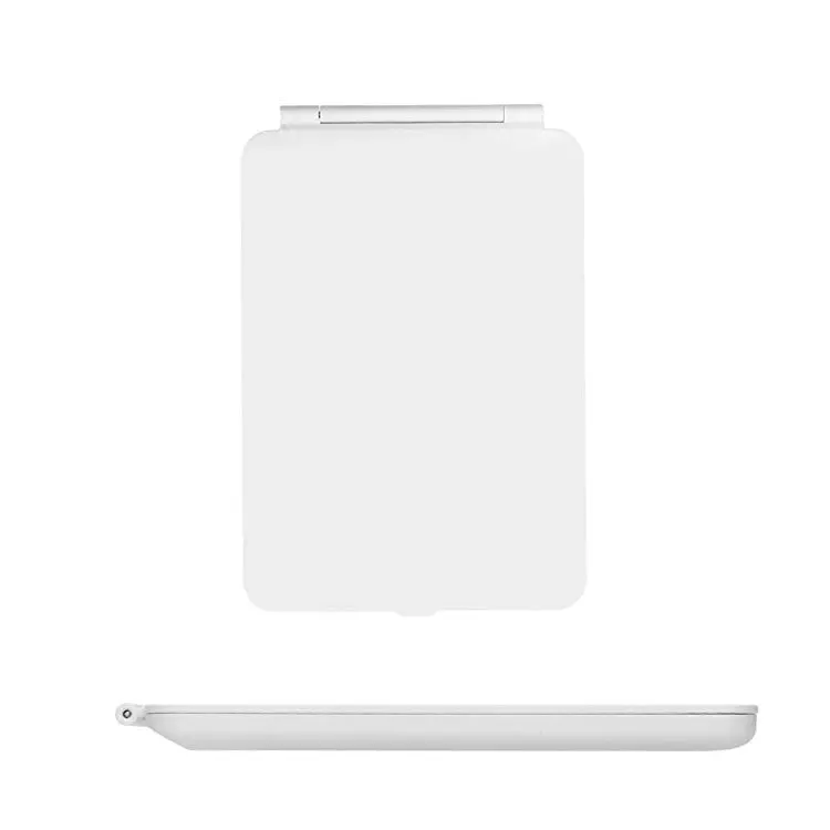 Portable Rechargeable LED Vanity Mirror Thin Touch Screen with 3 Brightness Colors and 10X Magnifying Makeup Compacy Mirror