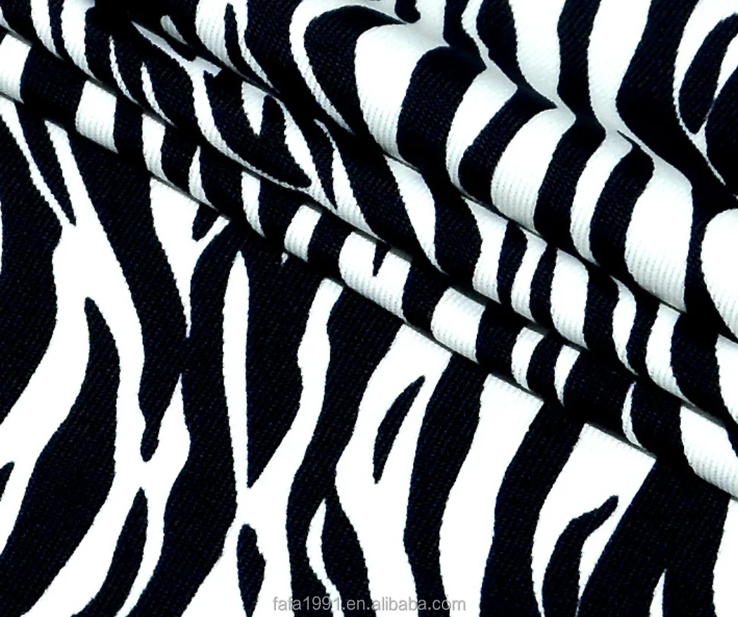 Nylon Spandex Zebra Textured Fabric Unique Swimwear Fabric Industrial Stretch Mesh Spandex Fabric