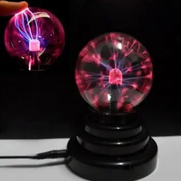 3' Static Electricity Globe Electric Lightning Ball Touch Sensitive USB Powered Amazing Gift for Parties Birthday and Holiday