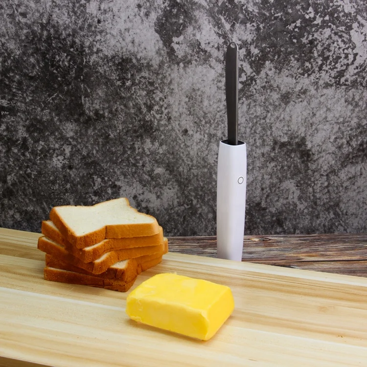 Electric Heat Cutting Stainless Steel Hot Small Butter Spreader Knife with Plastic Handles - 3 in 1